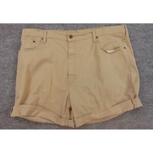 Levi's 569 Shorts Mens 42 Khaki Tan Denim Cutoff Loose Straight Casual